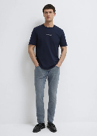 Resim Mavi Erkek T-shirt M0613135-86623