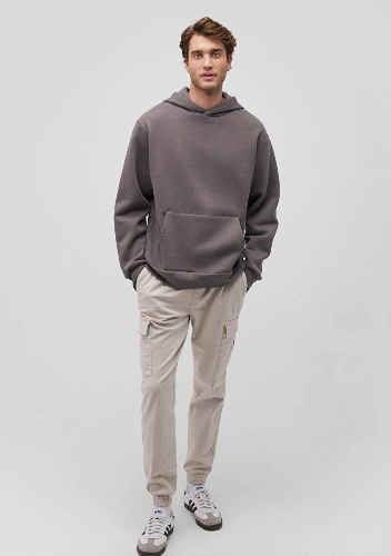 Resim Mavi Kapüşonlu Erkek Sweatshirt M0S10275-70096