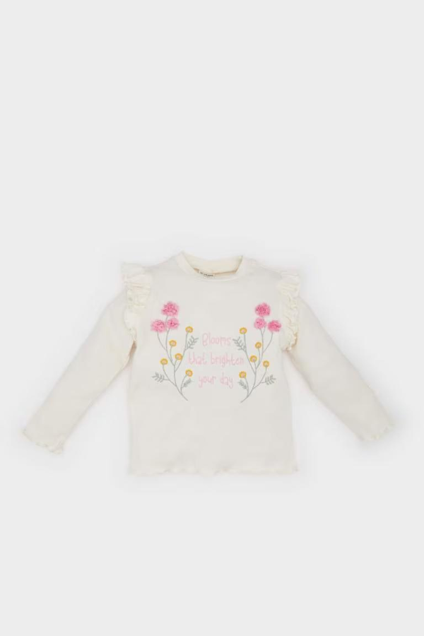 Resim Defacto Kız Bebek Uzun kol Sweat D9328A5/ER233