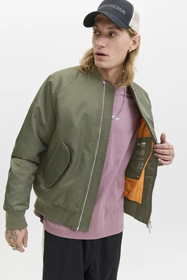 Resim Jack & Jones Jcomotion Bomber Jacket Erkek Mont 12283301