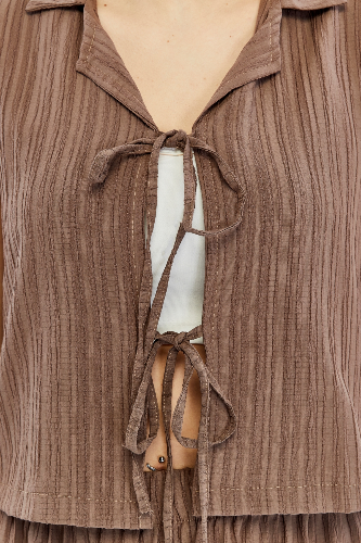 Resim Viole&More Kadın Etek Takım Kolsuz Bağlamalı