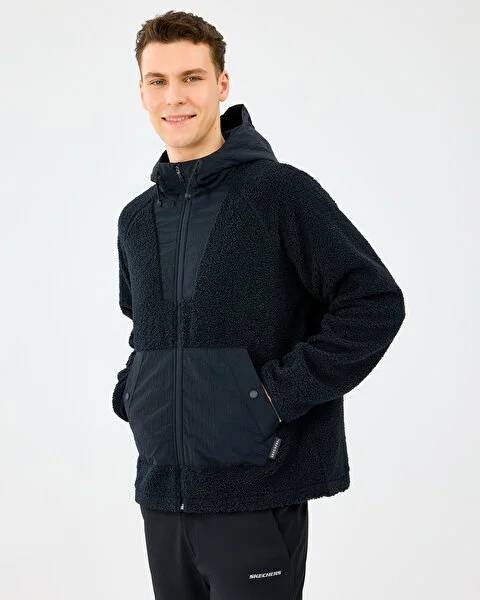 Resim Skechers M Comfort Hoodie Sherpa  Erkek Ceket S2520131-3817