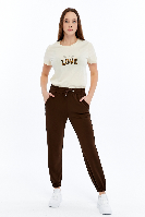 Resim Viole&More Kadın Eşofman Alt 5464 Modal Paça Lastikli