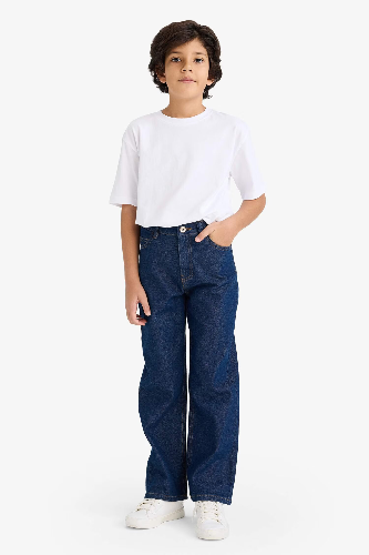 Resim Defacto Erkek Çocuk Jean Pantolon F9384A8/NM34