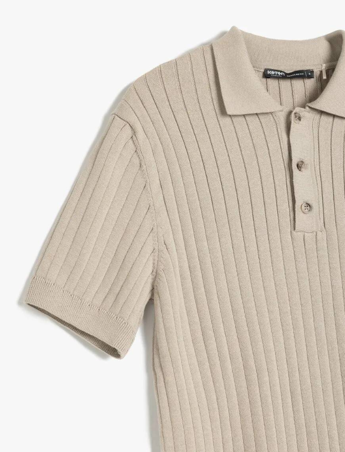 Resim Koton Erkek Triko Tişört 5SAM70009HT