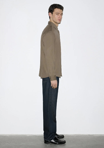 Resim Mavi Erkek Uzun Kol Gömlek M0211829-83866