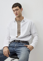 Resim Mavi Erkek Uzun Kol Gömlek M0211554-620