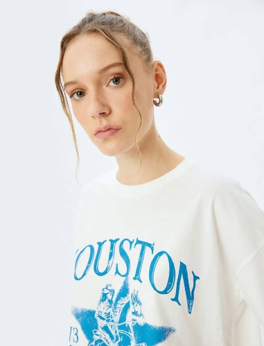 Resim Koton Kadın T-shirt 5SAL10114IK