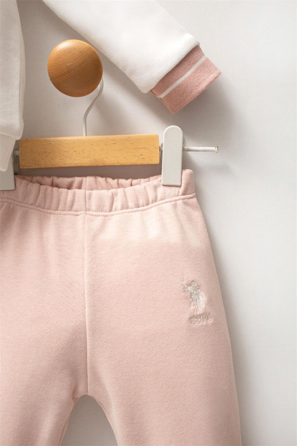 Resim U.S. Polo Assn Bebek Kız Bebek Sweat Takım USB2743