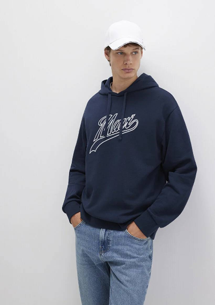 Resim Mavi Logo Erkek Sweat M0S10469-70490