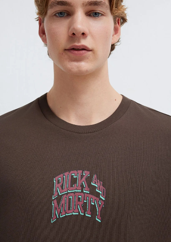 Resim Mavi Erkek T-shirt M0613205-70251