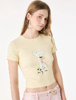 Resim Koton Kadın T-shirt 6SAL10103IK