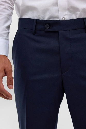 Resim Süvari Regular Kalıp  Polyester Viskoz Düz  Erkek Klasik Pantolon PN1014400461