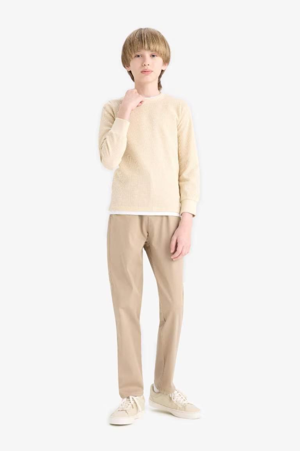 Resim Defacto Erkek Çocuk  Kanvas Pantolon U3254A6/BG716