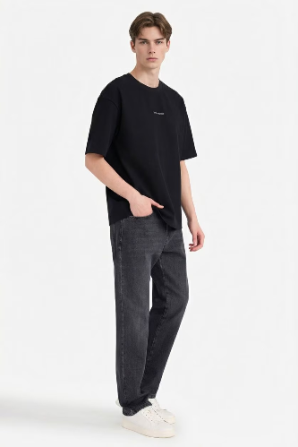 Resim Defacto Erkek T-shirt D5871AX/BK81