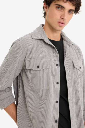 Resim Defacto Erkek Uzun Kol Gömlek F1518AX/GR454