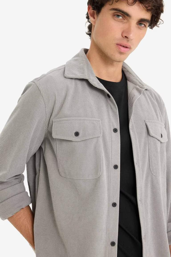 Resim Defacto Erkek Uzun Kol Gömlek F1518AX/GR454