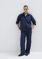 Resim Mavi Kadın Kanvas Pantolon M1011153-70497