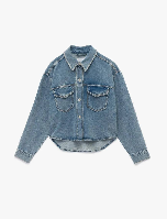 Resim Koton Kadın Jean Ceket 6Wal50005Md