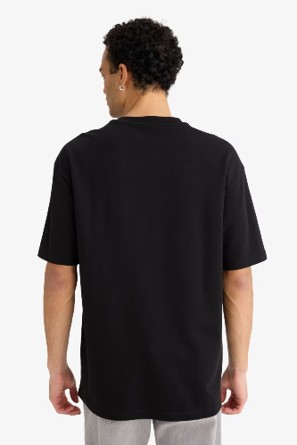 Resim Defacto Erkek T-shirt F9681AX/BK81