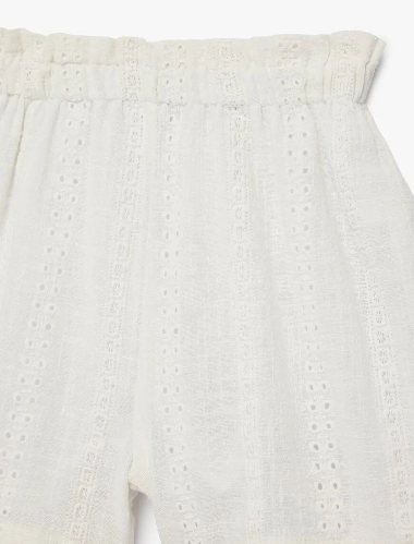 Resim Koton Kız Çocuk Kot&Kanvas Şort 6SKG40032AW