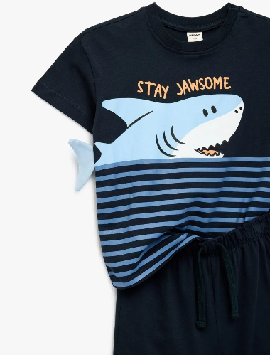 Resim Koton Erkek Bebek Şort Takım 6SMB10060TK