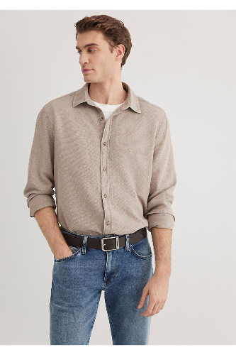 Resim Mavi  Erkek Uzun Kol Gömlek M0211461-80697