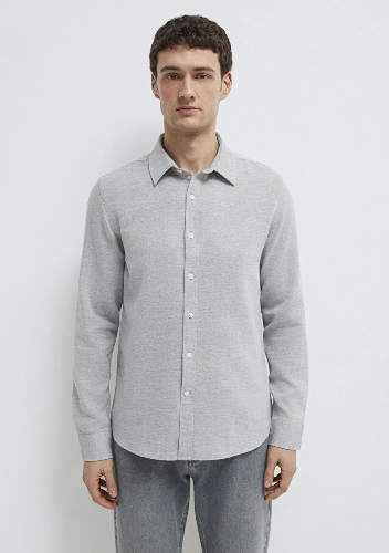 Resim Mavi Erkek Uzun Kol Gömlek M0211913-70074