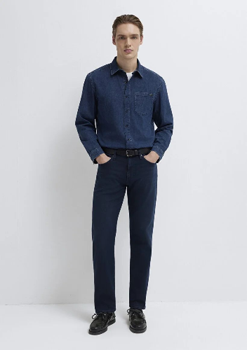 Resim Mavi Eric Erkek Jean Gömlek M0211504-91348