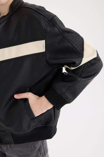 Resim Defacto Erkek Çocuk  Deri Mont C4322A8/BK27