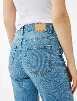 Resim Koton Kadın Jean Pantolon 6Wal40029Md
