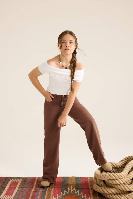 Resim Defacto Kız Çocuk  Kanvas Pantolon F5329A8/BN318