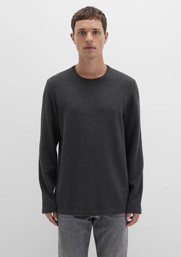 Resim Mavi Uzun Kol Penye Erkek Sweat M064622-26834