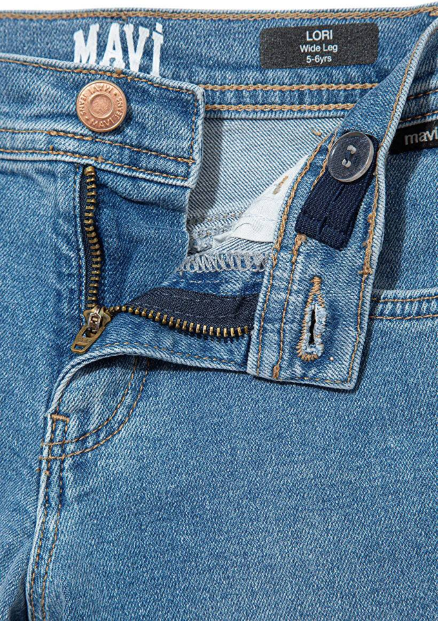 Resim Mavi Lori Kız Çocuk Jean Pantolon M7010036-82083