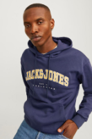 Resim Jack & Jones Jjecaleb Varsıty Sweat Hood Noos Erkek Sweat 12256521