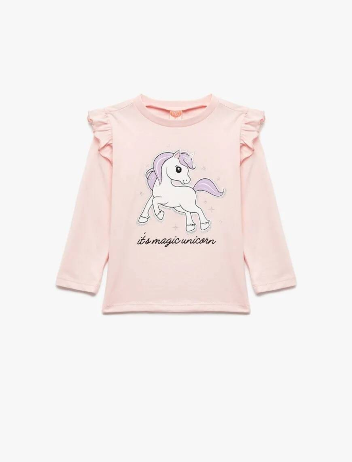 Resim Koton Kız Bebek Sweat 6WMG10119AK