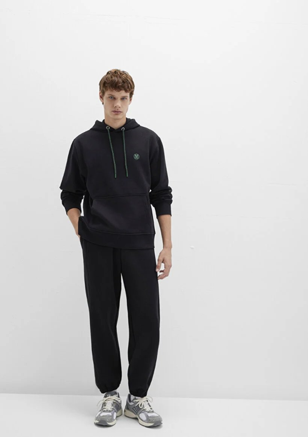 Resim Mavi Kapüşonlu Erkek Sweatshirt M065809-900