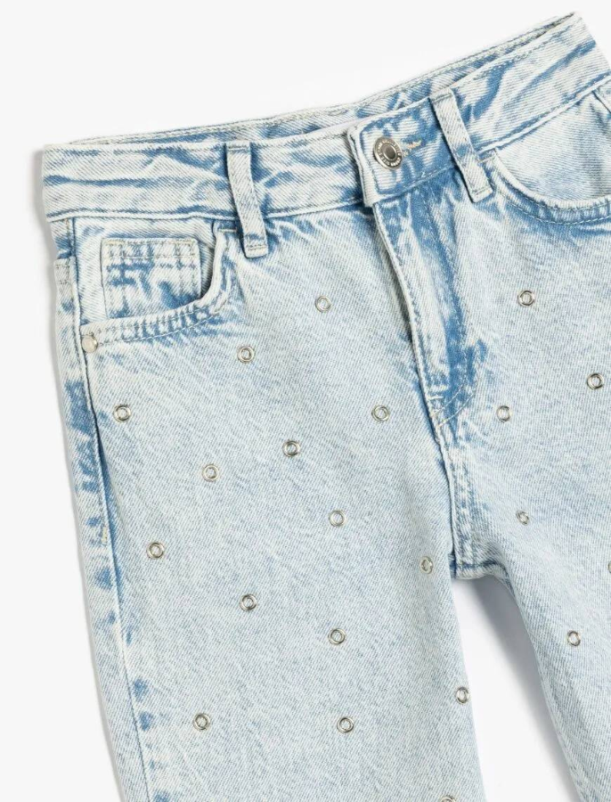 Resim Koton Kız Çocuk Jean Pantolon 5SKG40054AD