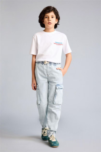 Resim Defacto Erkek Çocuk Jean Pantolon F9711A8/NM39