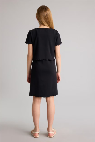 Resim Defacto Kız Çocuk Elbise H2206A8/BK27