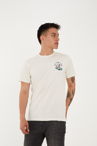 Resim Paul&More T-004 Skull Erkek T-Shirt