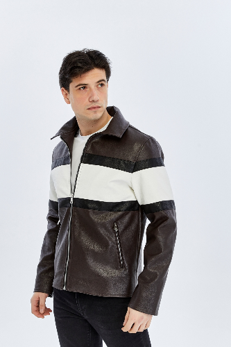 Resim Trender Erkek Deri Mont ve Ceket