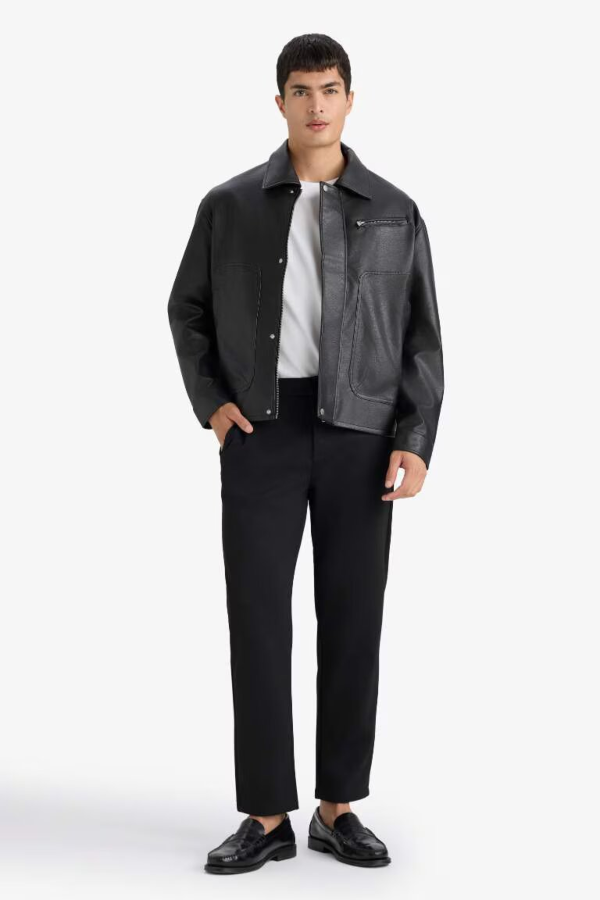 Resim Defacto Erkek  Deri Mont ve Ceket F8600AX/BK27