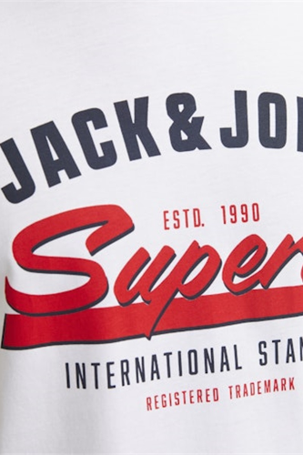Resim Jack & Jones Jjelogo Tee Ss O-Neck 2 Col Ss25 Sn Erkek T-shirt 12268267