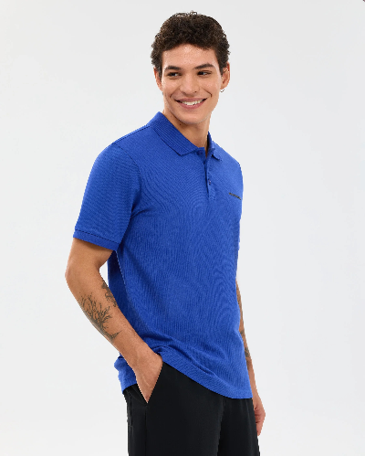 Resim Skechers  M Short Sleeve Polo Erkek T-shirt S211800-1730