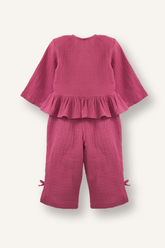 Resim Defacto Kız Bebek Sweat Takım G8736A5/BR123