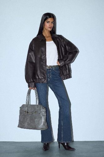 Resim Defacto Erkek Deri Mont G0644AX/BN530