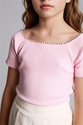 Resim Defacto Kız Çocuk T-shirt G8620A8/PN171