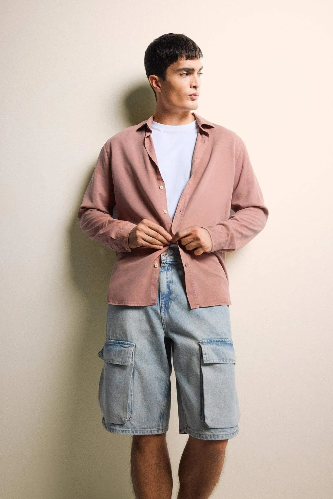 Resim Defacto Erkek Uzun Kol Gömlek B2907AX/BR496