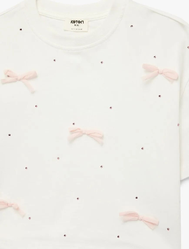 Resim Koton Kız Çocuk T-shirt 6SKG10192AK